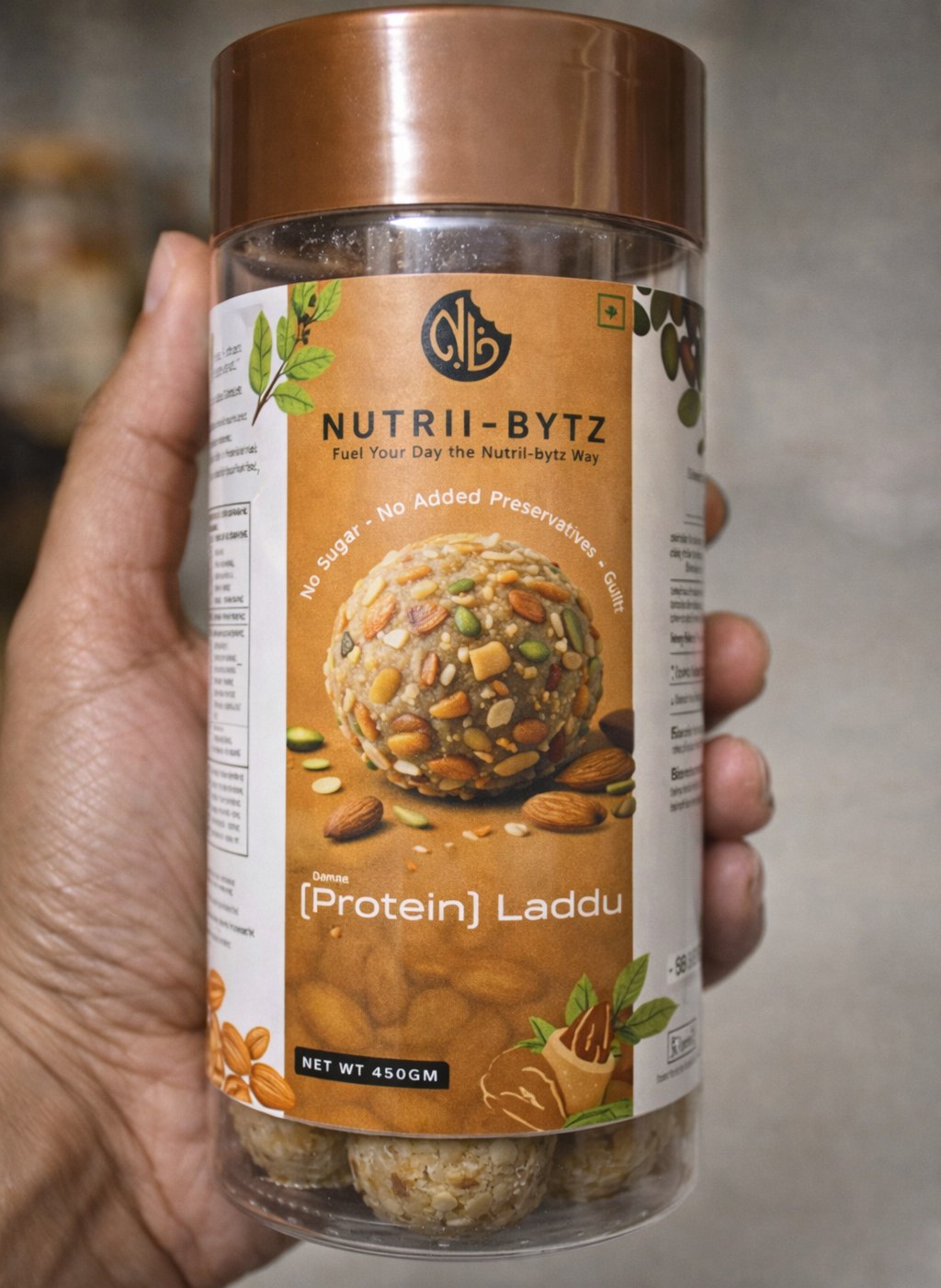 Nutrii-Bytz Premium Packaging Jar